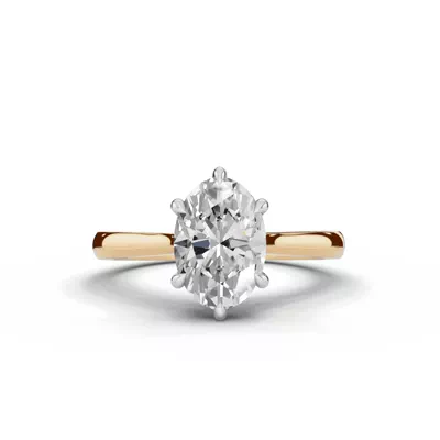 Tradition Cathedral Solitaire 1.50 ct. Oval Lab Engagement Ring (2.2mm)