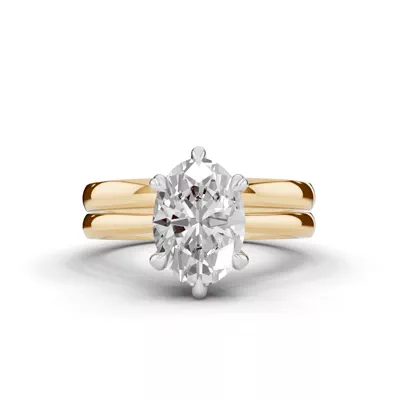 Tradition Cathedral Solitaire 2.00 ct. Oval Lab Engagement Ring (2.2mm)