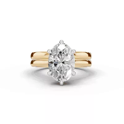 Tradition Cathedral Solitaire 3.00 ct. Oval Lab Engagement Ring (2.2mm)