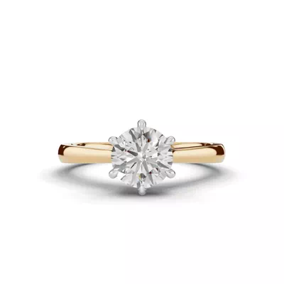 Tradition Cathedral Solitaire 1.00 ct. Round Lab Engagement Ring (2.2mm)