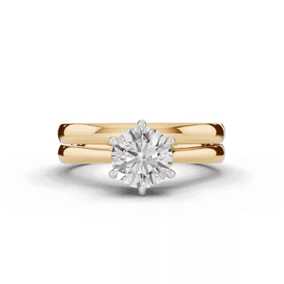 Tradition Cathedral Solitaire 1.00 ct. Round Lab Engagement Ring (2.2mm)