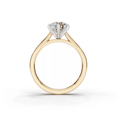 Tradition Cathedral Solitaire 1.50 ct. Round Lab Engagement Ring (2.2mm)