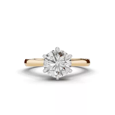 Tradition Cathedral Solitaire 1.50 ct. Round Lab Engagement Ring (2.2mm)