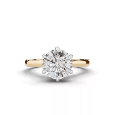 Tradition Cathedral Solitaire 2.00 ct. Round Lab Engagement Ring (2.2mm)