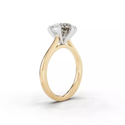 Tradition Cathedral Solitaire 3.00 ct. Round Lab Engagement Ring (2.2mm)