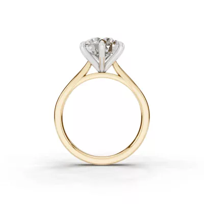 Tradition Cathedral Solitaire 3.00 ct. Round Lab Engagement Ring (2.2mm)