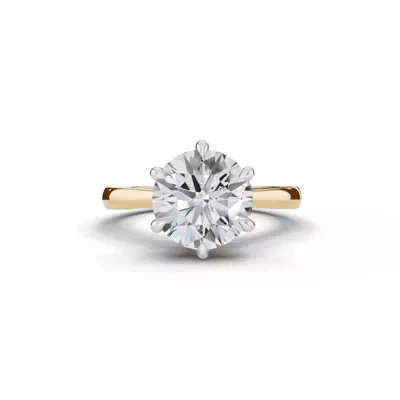 Tradition Cathedral Solitaire 3.00 ct. Round Lab Engagement Ring (2.2mm)