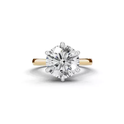Tradition Cathedral Solitaire 4.00 ct. Round Lab Engagement Ring (2.2mm)
