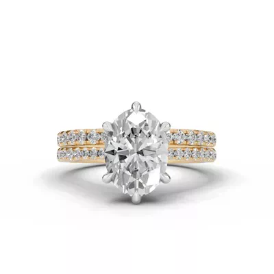 Tradition Cathedral Pavé 2.00 ct. Oval Lab Engagement Ring (1.8mm)