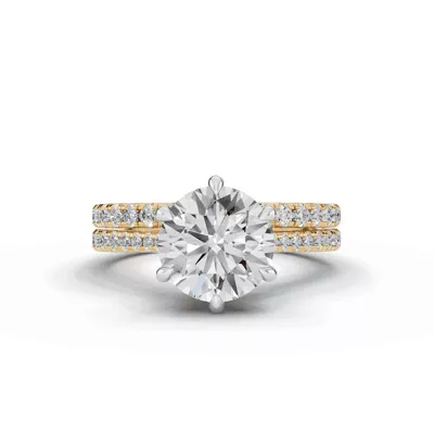 Tradition Cathedral Pavé 2.00 ct. Round Lab Engagement Ring (1.8mm)
