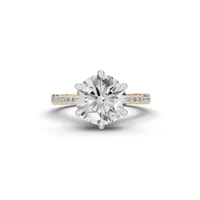 Tradition Cathedral Pavé 3.00 ct. Round Lab Engagement Ring (2.2mm)