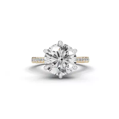 Tradition Cathedral Pavé 4.00 ct. Round Lab Engagement Ring (2.2mm)