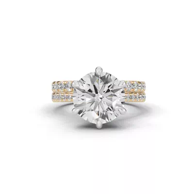 Tradition Cathedral Pavé 4.00 ct. Round Lab Engagement Ring (2.2mm)