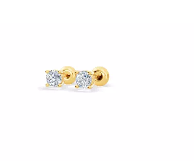 Lab Diamond Stud Screw-Back Earrings (1/4 ct. tw.)