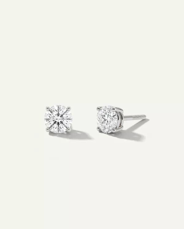 Diamond Earrings Lab Diamond Stud Screw-Back earrings (3/4 ct. tw.)