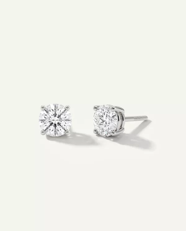 Diamond Earrings Lab Diamond Stud Screw-Back earrings (2 ct. tw.)