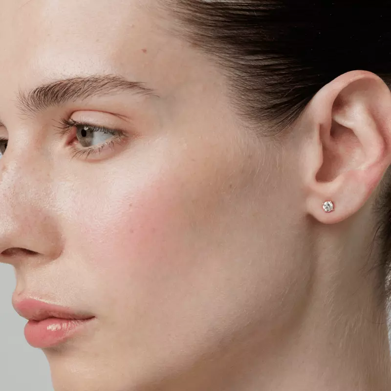 14K Rose Gold Lab Diamond Stud Earrings (1/4 ct. tw.)
