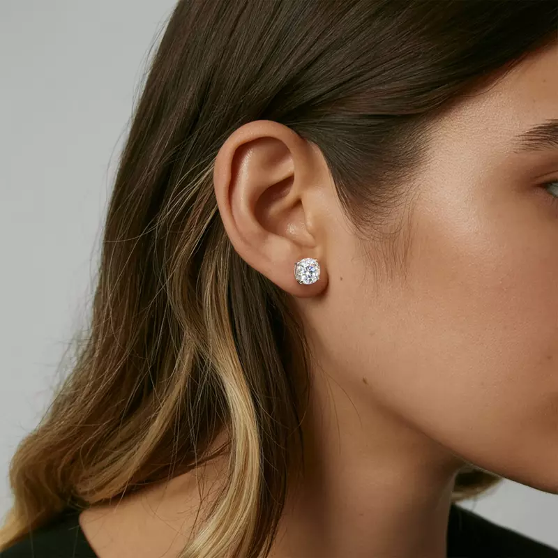 14K Rose Gold Lab Diamond Stud Earrings (6 ct. tw.)