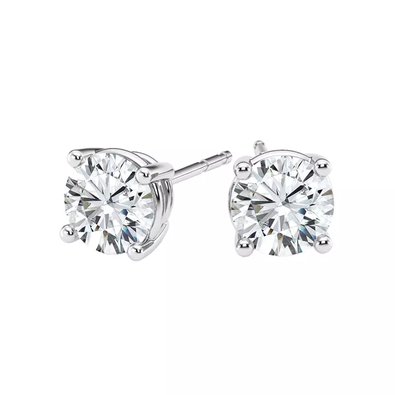 14K White Gold Lab Diamond Stud Earrings (1/2 ct. tw.)