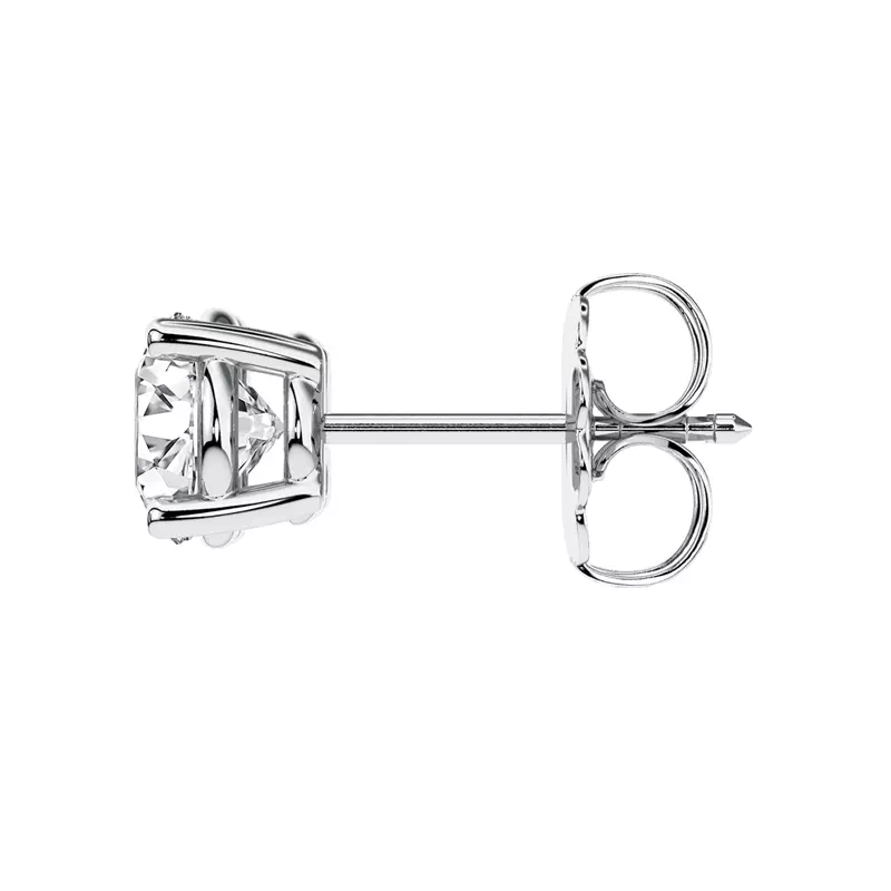 14K White Gold Lab Diamond Stud Earrings (1/2 ct. tw.)