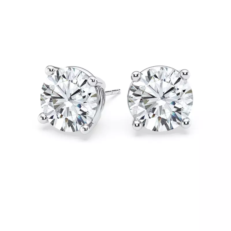 14K White Gold Lab Diamond Stud Earrings (4 ct. tw.)