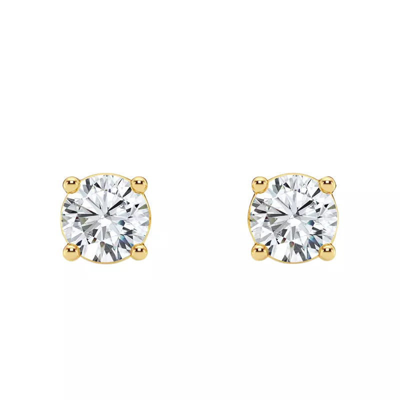 14K Yellow Gold Lab Diamond Stud Earrings (3/4 ct. tw.)
