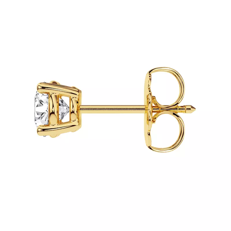 14K Yellow Gold Lab Diamond Stud Earrings (3/4 ct. tw.)