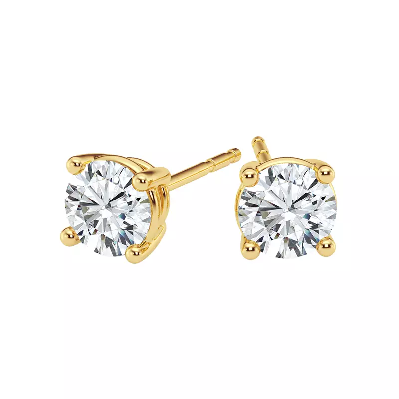 14K Yellow Gold Lab Diamond Stud Earrings (3/4 ct. tw.)