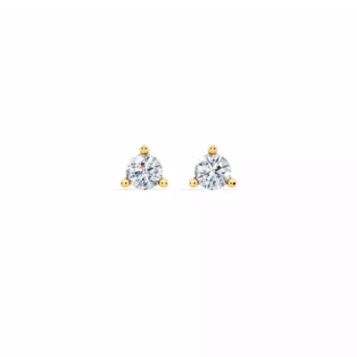 Three-Prong Martini Lab Diamond Screw-Back Earrings (1/4 ct. tw.)