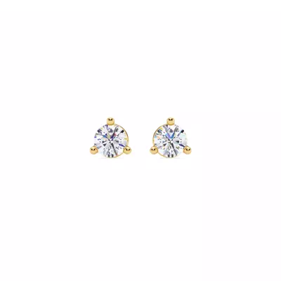 Three-Prong Martini Lab Diamond Screw-Back Earrings (1/2 ct. tw.)