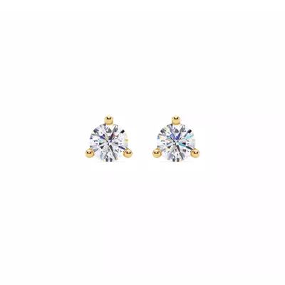 Three-Prong Martini Lab Diamond Screw-Back Earrings (3/4 ct. tw.)
