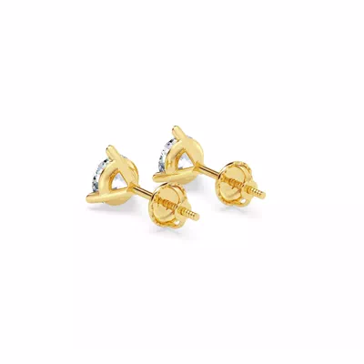 Three-Prong Martini Lab Diamond Screw-Back Earrings (1 ct. tw.)