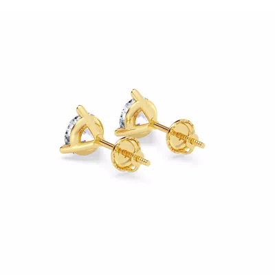 Three-Prong Martini Lab Diamond Screw-Back Earrings (1 1/2 ct. tw.)