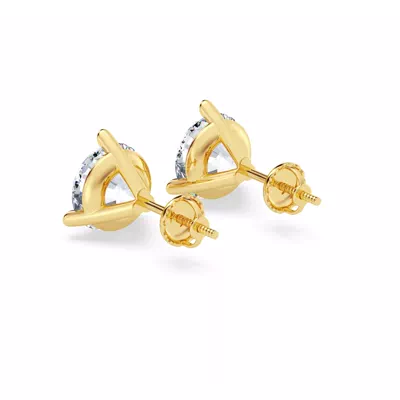 Three-Prong Martini Lab Diamond Screw-Back Earrings (4 ct. tw.)