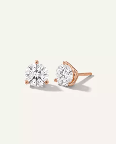 Three-Prong Martini Lab Diamond Screw-Back Earrings (4 ct. tw.)