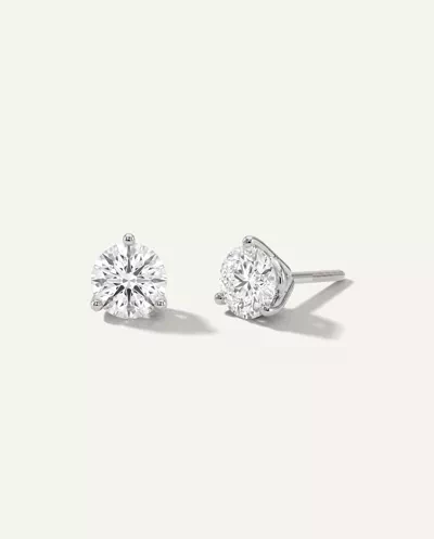 Three-Prong Martini Lab Diamond Screw-Back Earrings (2 ct. tw.)