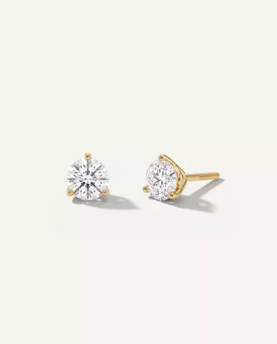 Three-Prong Martini Lab Diamond Screw-Back Earrings (1/4 ct. tw.)