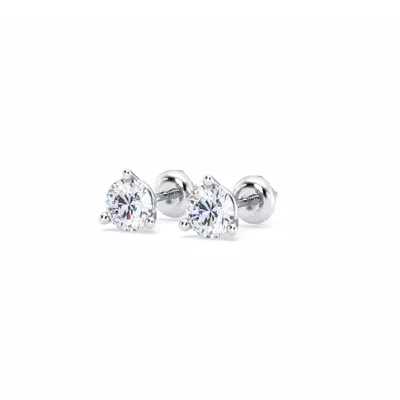 Three-Prong Martini Lab Diamond Screw-Back Earrings (3/4 ct. tw.)