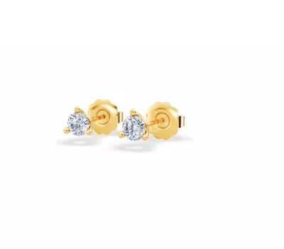 Three-Prong Lab Diamond Martini Earrings (1/4 ct. tw.)