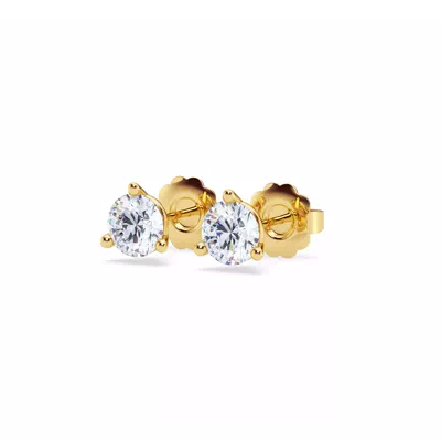 Three-Prong Lab Diamond Martini Earrings (1 ct. tw.)