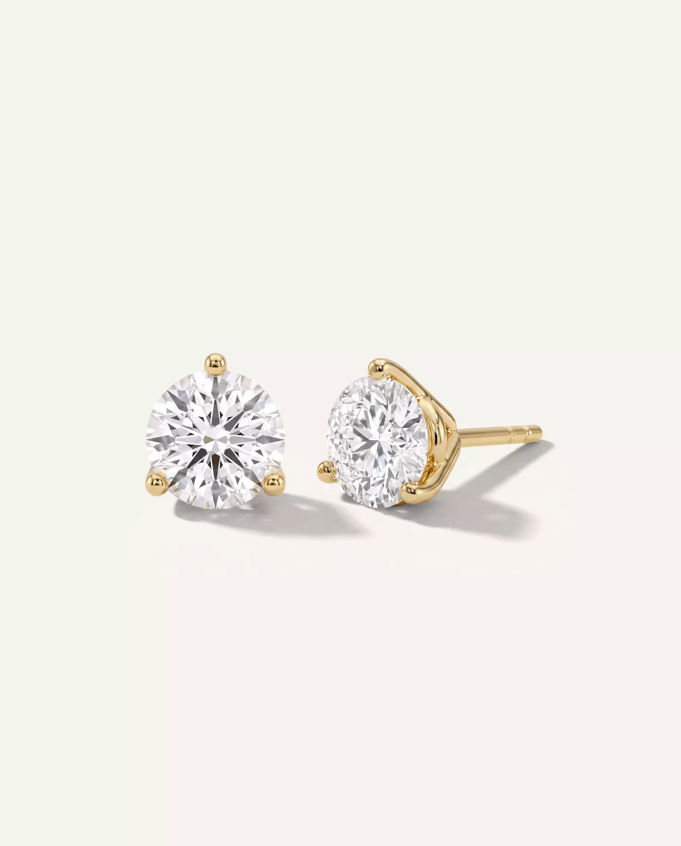 Three-Prong Lab Diamond Martini Earrings (4 ct. tw.)