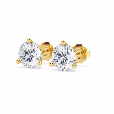 Three-Prong Lab Diamond Martini Earrings (4 ct. tw.)