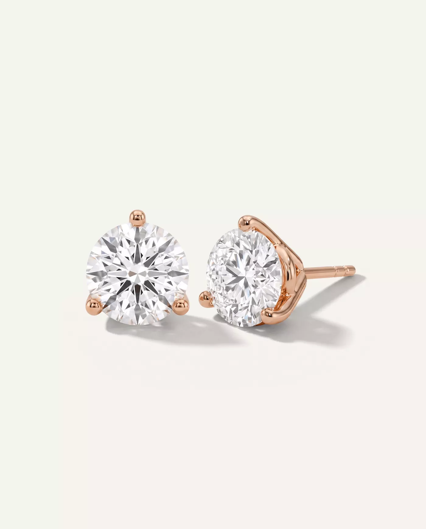 Three-Prong Lab Diamond Martini Earrings (5 ct. tw.)