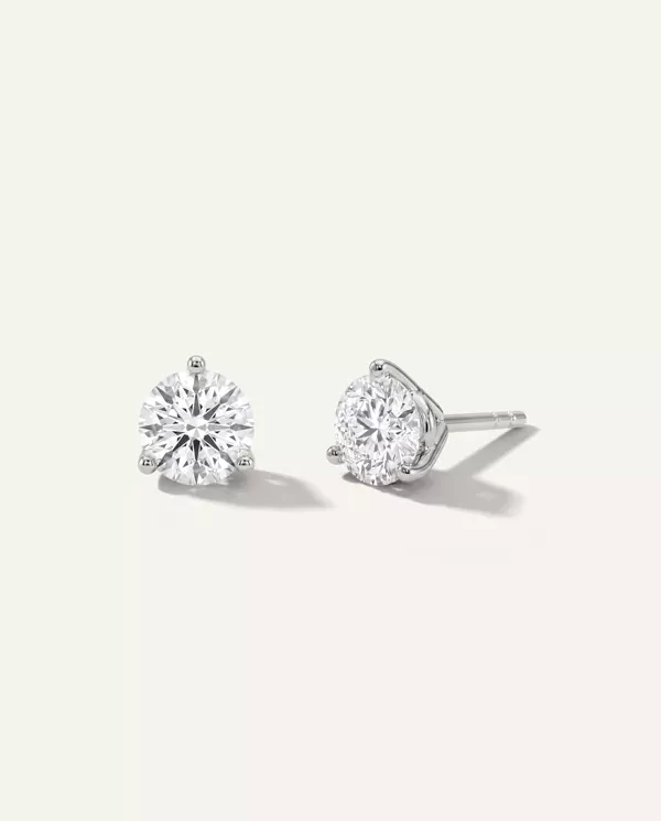 items Three-Prong Lab Diamond Martini earrings (2 ct. tw.)