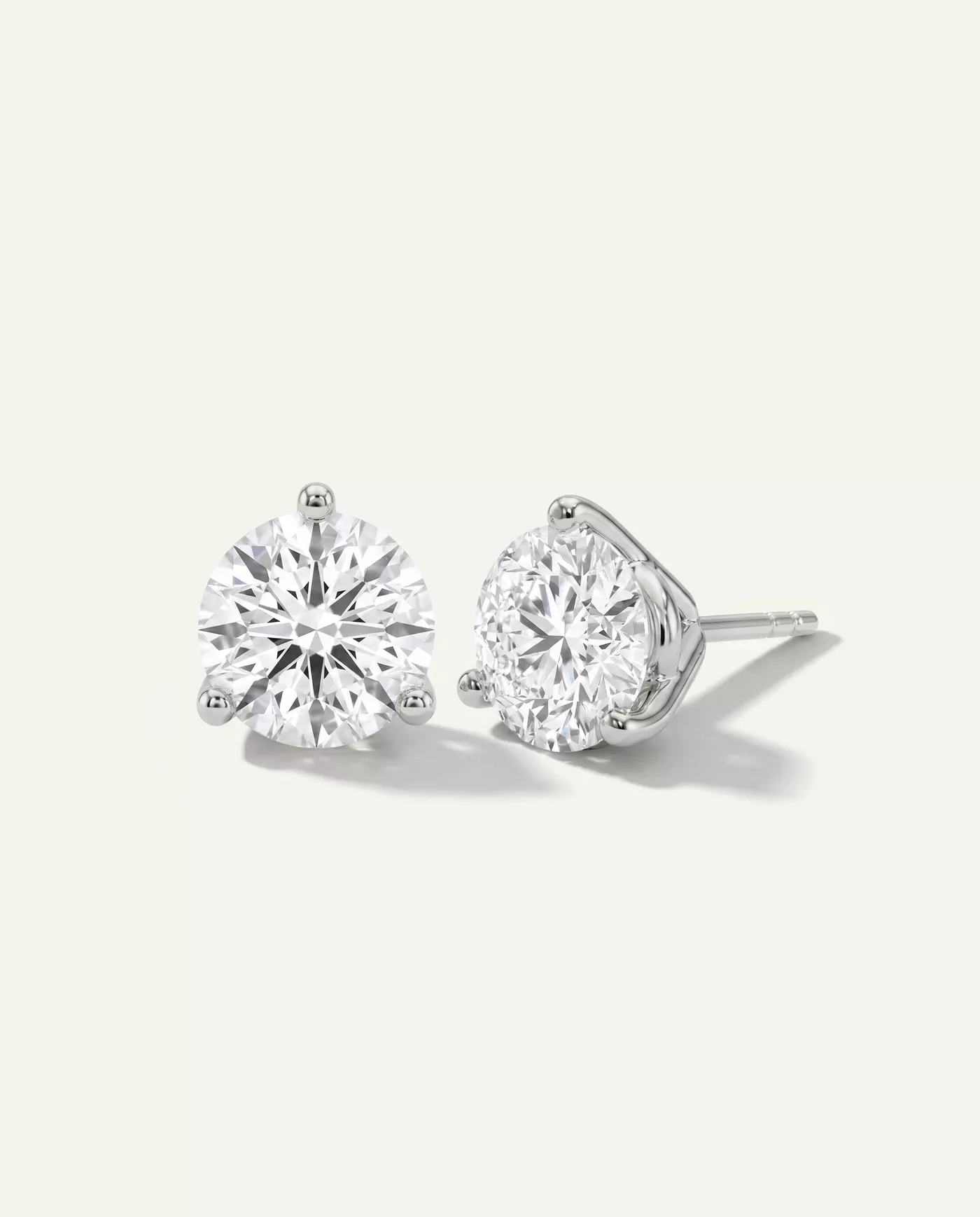 Three-Prong Lab Diamond Martini Earrings (6 ct. tw.)