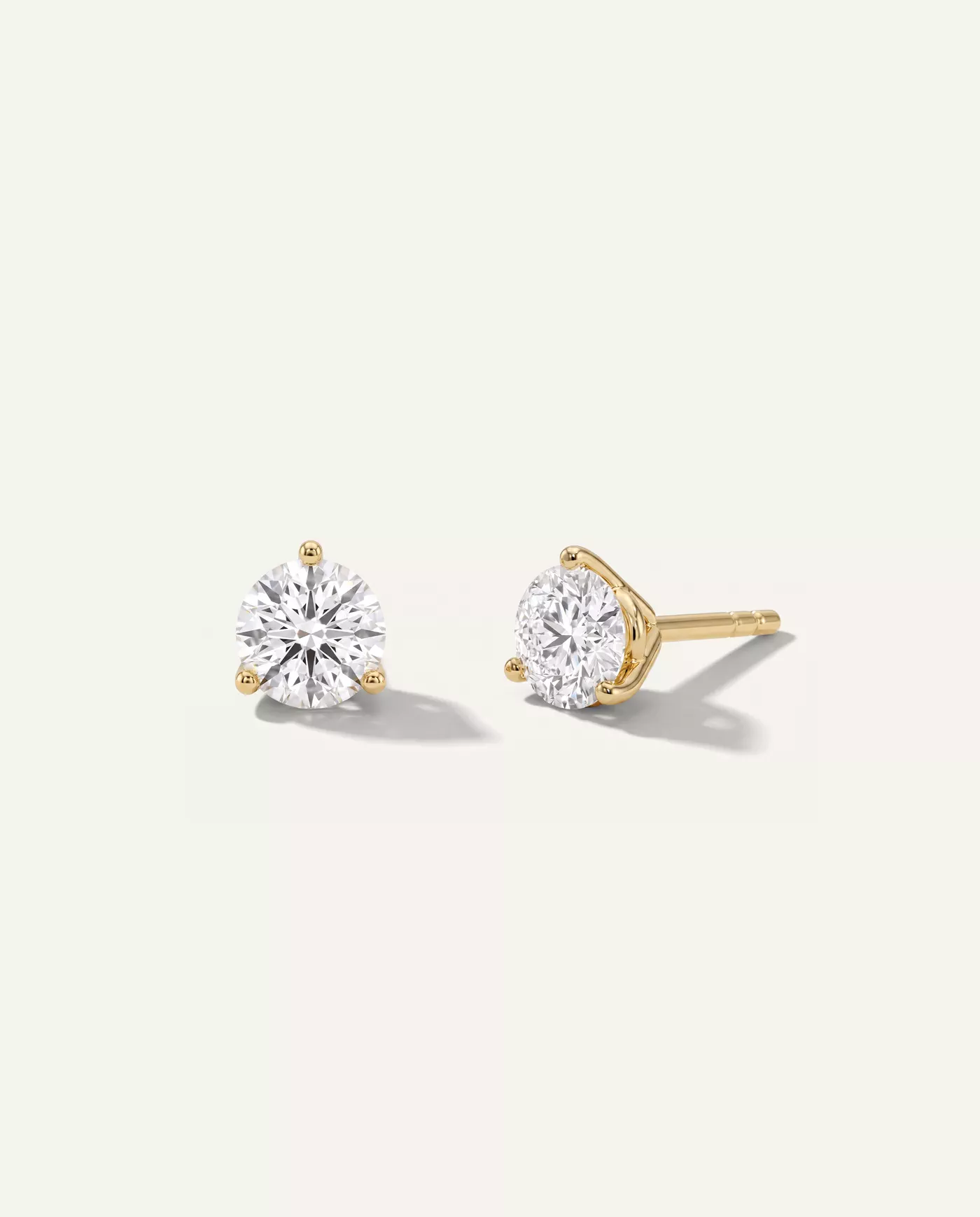Three-Prong Lab Diamond Martini Earrings (1/2 ct. tw.)