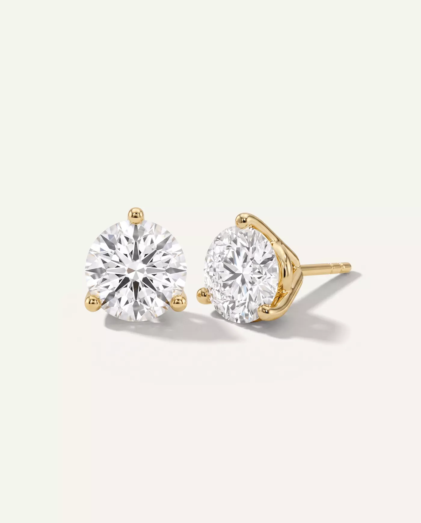 Three-Prong Lab Diamond Martini Earrings (6 ct. tw.)