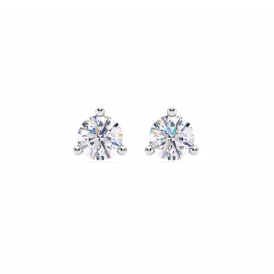 Three-Prong Lab Diamond Martini Earrings (1 1/2 ct. tw.)