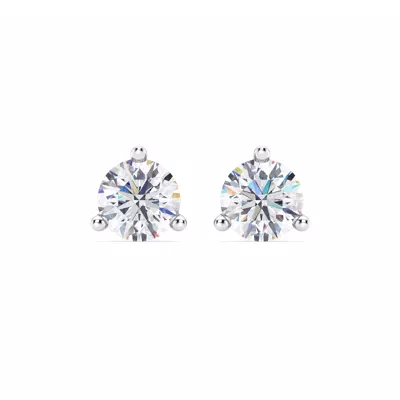 Three-Prong Lab Diamond Martini Earrings (3 ct. tw.)