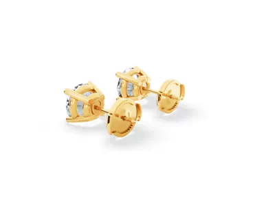 Lab Diamond Guardian Back Earrings (2.00 ct. tw.)